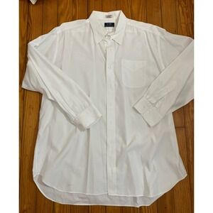 Gitman Bros Shirt Mens Sz 17.5/34 Made In USA White Long Sleeve